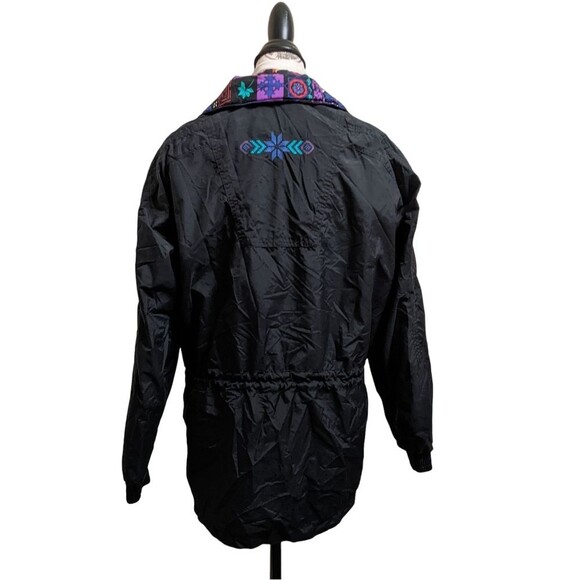 Vintage EDELWEISS SKI JACKET Women Black Size Medium - Picture 2 of 15